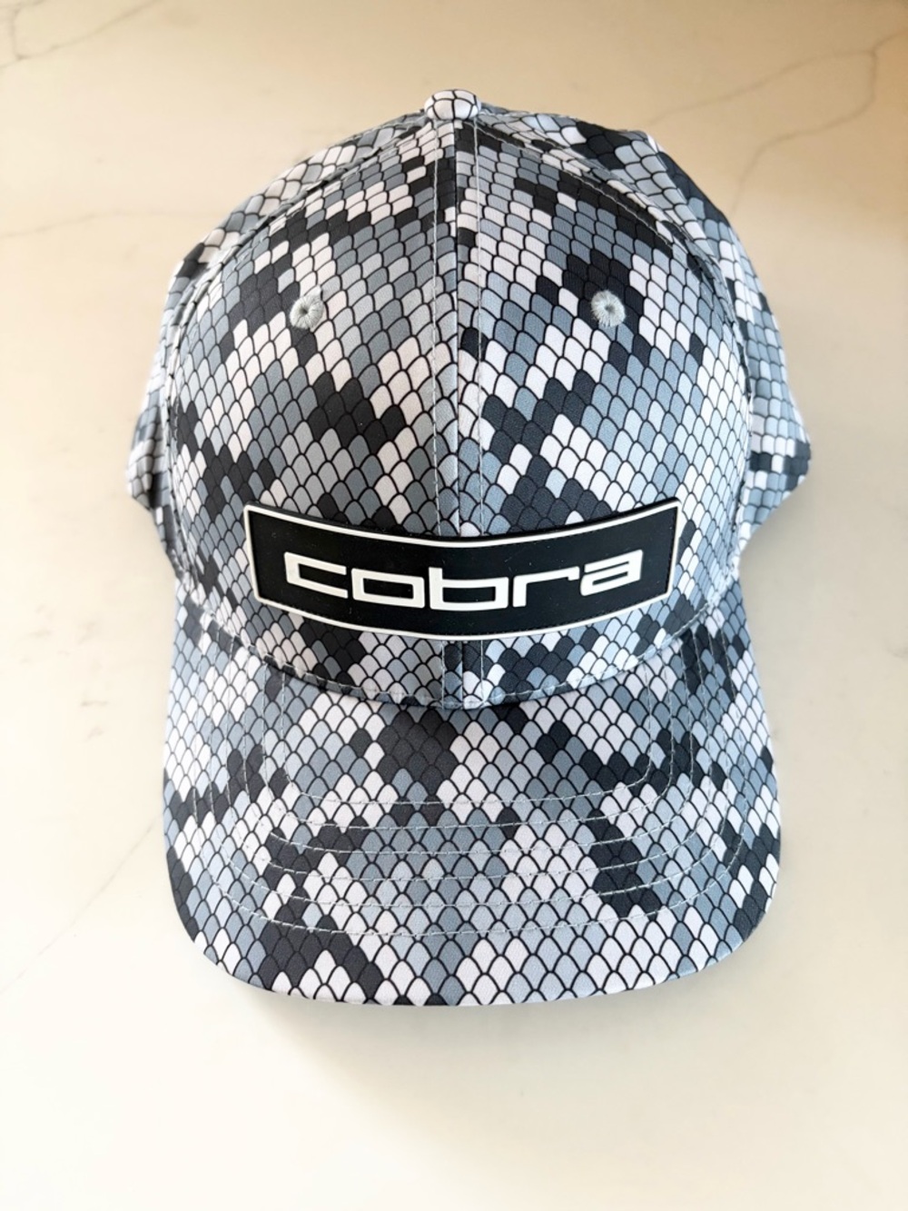 Cobra Puma Golf Tour Tech Cap Winter Snakeskin Camo Adjustable Hat NEW w/tags